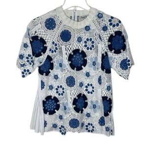 🔥SEA New York St Tropez Crochet Top Size M